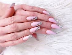 Image result for Pink Green Nails