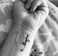 Image result for Name Bracelet Tattoos On Wrist