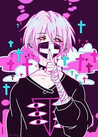 Image result for Anime Goth Guy Ai