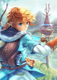 Image result for Anime Link Drawings Breath of the Wild