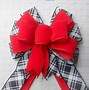 Image result for Big Wreath White Lights Red Velvet Bow