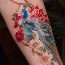 Image result for Peacock Bird Tattoo