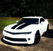 Image result for Camaro 5th Gen Black with Silver Stripes