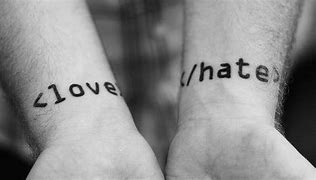 Image result for Love and Hate