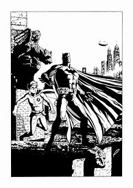 Image result for Batman Comic Art Rooftop