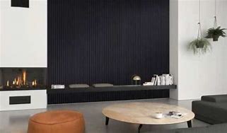 Image result for Black Wall Paneling