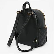 Image result for Faux Leather Pearl Studded Small Backpack Black