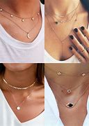 Image result for Layered Dainty Necklaces