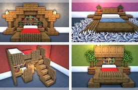 Image result for Minecraft 1 Bed Design