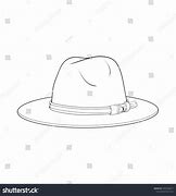 Image result for Fedora Hat Outline