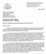 Image result for ITAR Letter