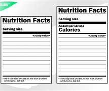 Image result for Nutritoin Facts Empty Label