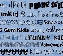 Image result for Fonts for Kids