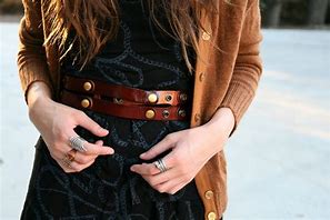 Image result for Brown Leather Waist Belt