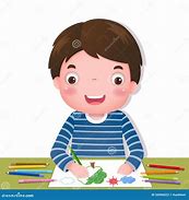 Image result for Boy Drawing Stock Photo