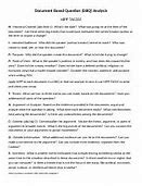 Image result for DBQ Cheat Sheet