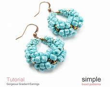 Image result for Beaded Loop Earrings