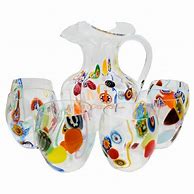 Image result for Murano Blue Glassware Drinking Glasses