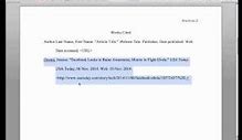 Image result for In Cite Citation MLA