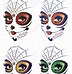 Image result for Sugar Skull Face Clip Art