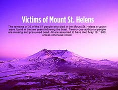 Image result for Mount St. Helens Victims