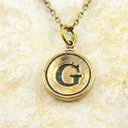 Image result for Golden Letter G Necklace