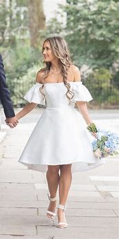 Image result for Short Wedding Dress