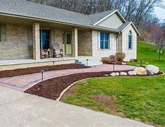 Image result for Front Porch with Walkway Fence