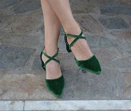 Image result for Forest Green Heels for Women