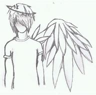 Image result for Emo Angel Boy Drawing