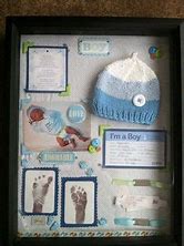 Image result for Baby Boy Shadow Box Ideas