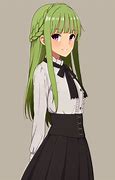 Image result for Anime Girl with Green