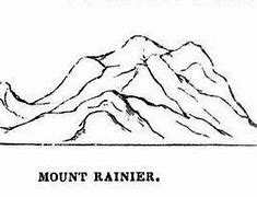 Image result for Mount Rainier Outline