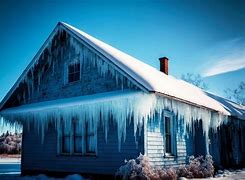 Image result for Icicle On a House