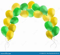 Image result for Yellow Blue and Apple Green Balloons