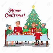 Image result for Christmas Dinner with Family Clip Art