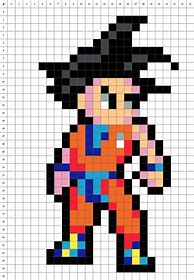 Image result for Goku Face Pixel Art