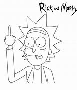 Image result for Rick and Morty Characters Line Art