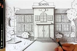 Image result for School Drawing Sketch by Pencil