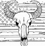 Image result for Buffalo Head Skull Vector PNG