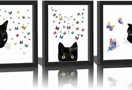 Image result for Black Cat Canvas Art