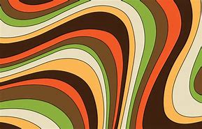 Image result for Seventies Green and Orange Swirl