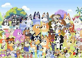 Image result for Bluey Cartoon Dog Characters