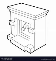 Image result for Brick Fireplace Drawing