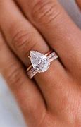 Image result for Pear-Shaped Engagement Rings with Gold Border