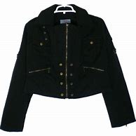 Image result for Bomber Jacket with Brass Button and Zipper