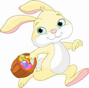 Image result for Floppy-Eared Bunny in a Basket Clip Art