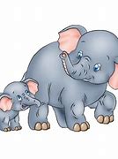 Image result for Mother and Baby Elephant Clip Art