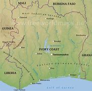 Image result for Ivory Coast On a Orld Map