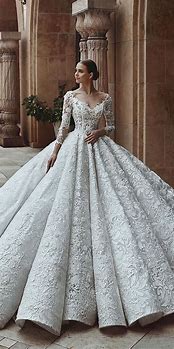 Image result for Lace Ball Gown Wedding Dress